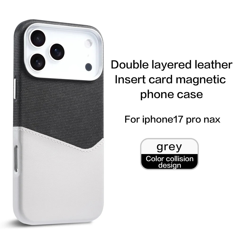 iPhone Leather Fabric Case