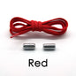 Elastic No Tie Metal Shoelaces