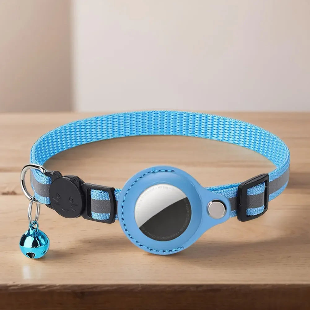 Reflective Cat Collar with Apple AirTag Holder