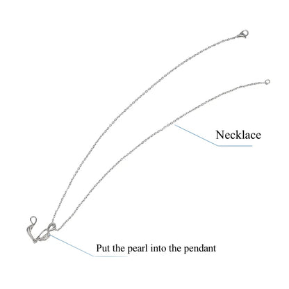 Natural Pearl in Shell with Necklace