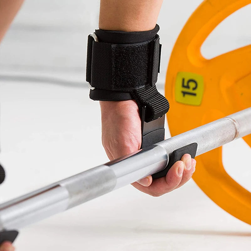 Weightlifting Hooks with Wrist Straps