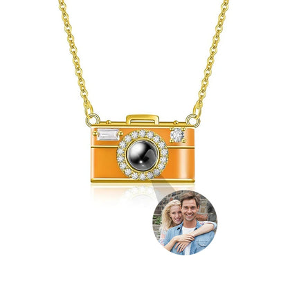 Custom Photo Camera Necklace