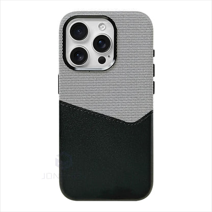 Magnetic Leather Card Holder Case for iPhone