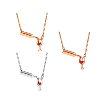 Wine Bottle Necklace