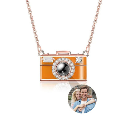 Custom Photo Camera Necklace